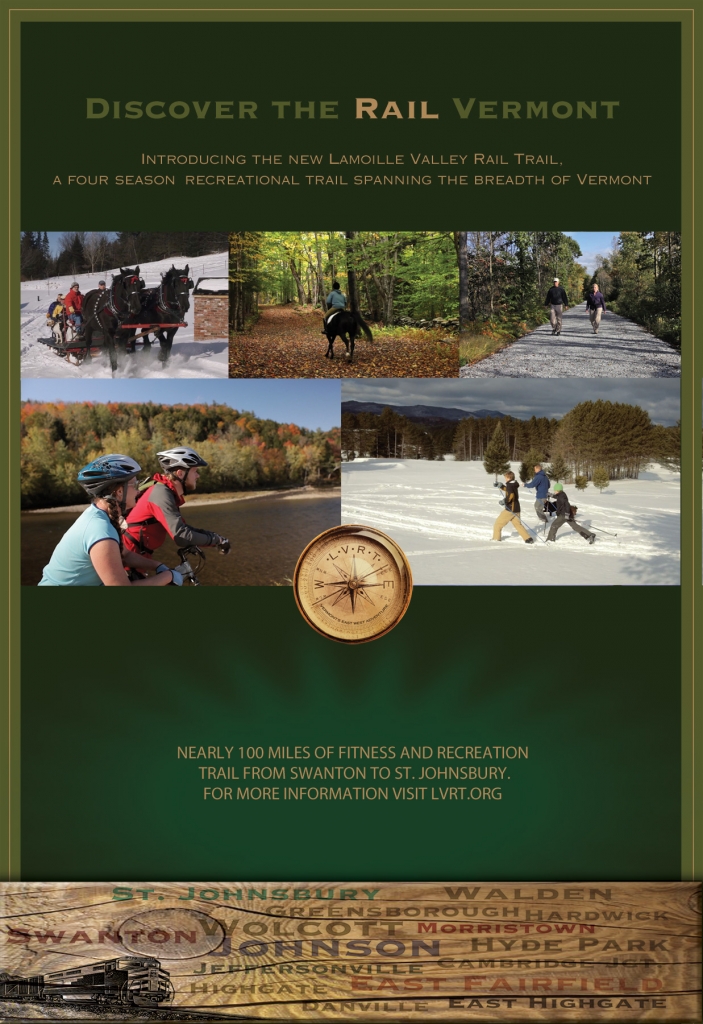 Brochure for the Lamoille Valley Rail Trail
