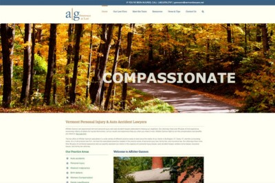 Website for Affolter Gannon law firm – design by The Imagination Company