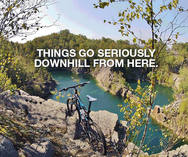 Barre Downhill GIF Digital display ad for Barre, Vermont