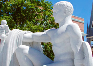 Youth Triumphant granite statue in Barre, Vermont