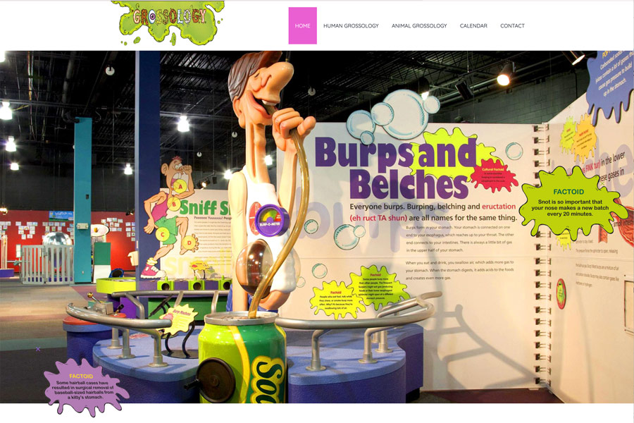 Grossology website design by The Imagination Company